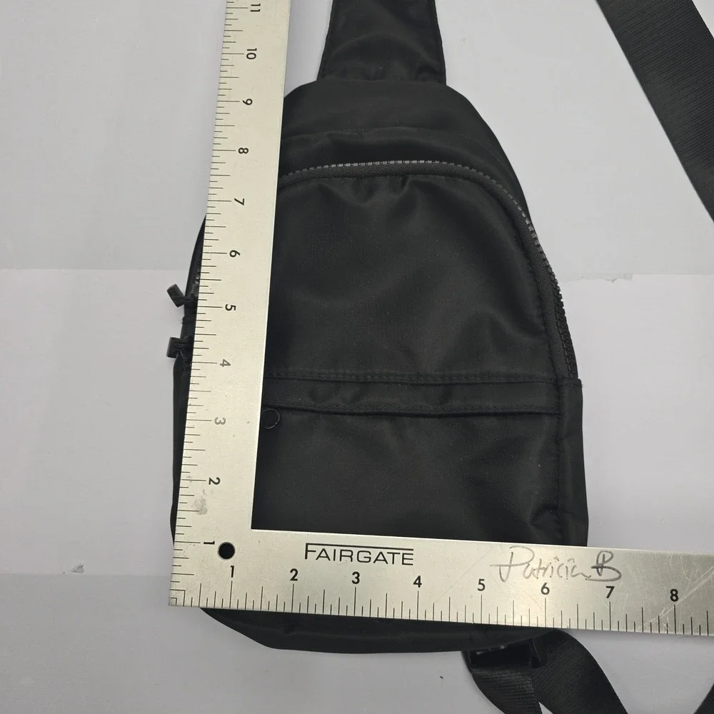 Gogo Black Nylon Sling‎ Bag Mini Backpack Crossbody Travel Utility Pouch